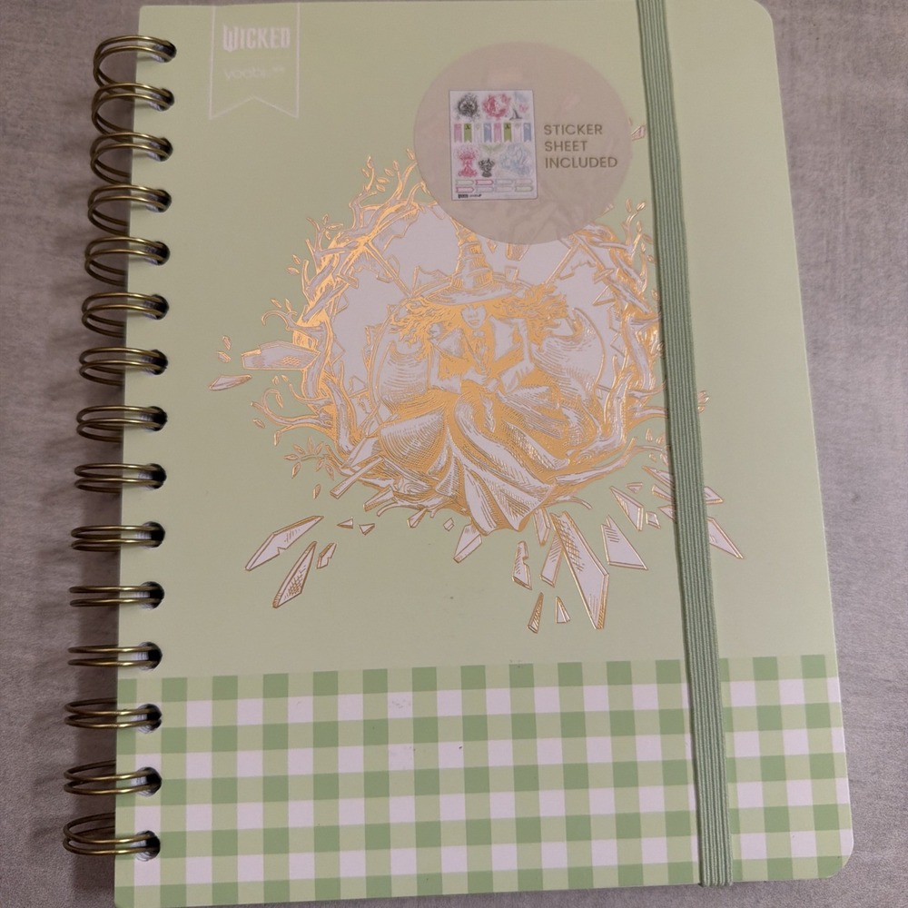 Wicked Katie Kime Spiral Journal Notebook 100 Lined Sheets with Elphaba
